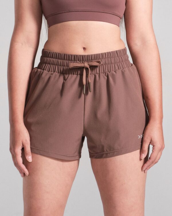 Brown-Gym-Shorts-Front