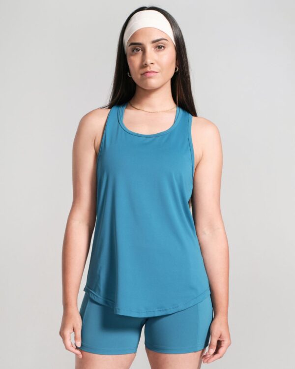 Racerback-Tank-Top-Teal-Front