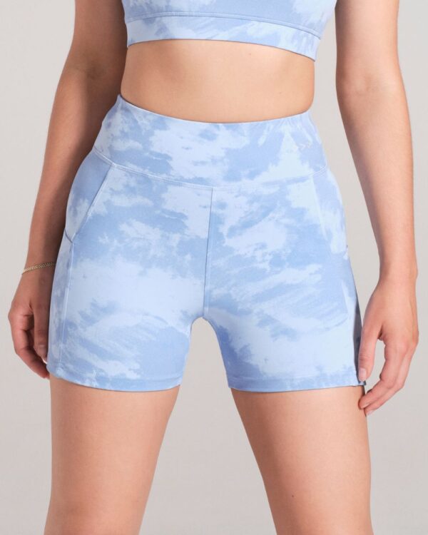 Printed-Pale-Blue-Bike-Shorts-Front